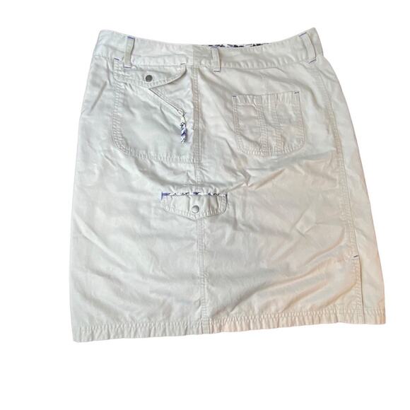 Christopher & Banks Woman's Khaki Cargo Skirt Size 10 - Picture 2 of 11